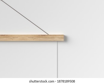 Poster Hanger Detail Closeup 3d Render - Shutterstock ID 1878189508