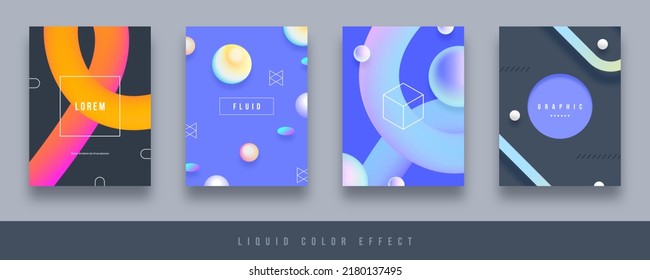 Poster illustration with square and circular themes 4K