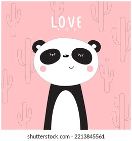 Poster Of A Panda. 