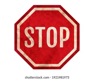 Poster of stop sign. Illustration of sign of stop. Stop Coronavirus.