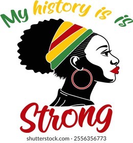 a poster that says my strong is always, a poster for a woman with a rainbow hat on it - Powered by Shutterstock