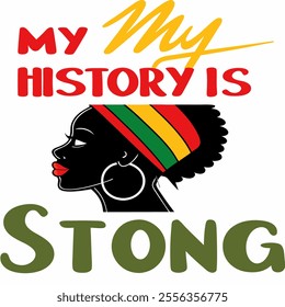 a poster that says my strong is always, a poster for a woman with a rainbow hat on it - Powered by Shutterstock