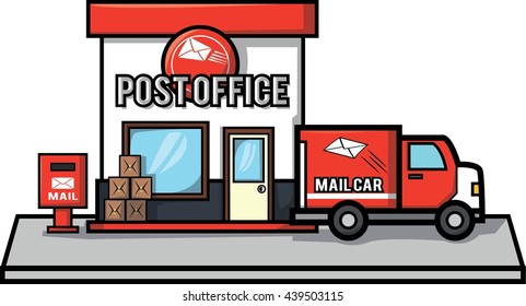 Postoffice Illustration Design Badge