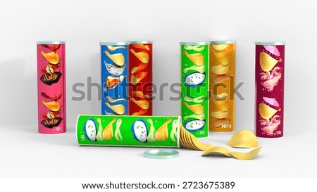 potato and corn chips box