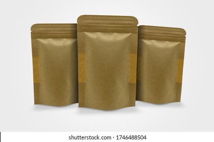 Pouch 3D Rendering Mockup Design