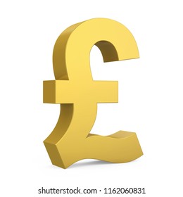 Pound Currency Sign Isolated 3d Rendering Stock Illustration 1162060831 ...