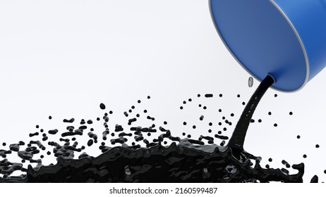 Pouring Crude Oil Oil Barrel 200 Stock Illustration 2160599487 ...