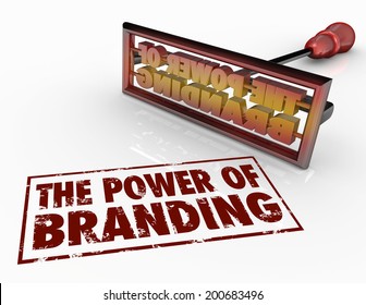 The Power Of Branding Words And A Brand Iron To Illustrate Trust, Loyalty, Identity 