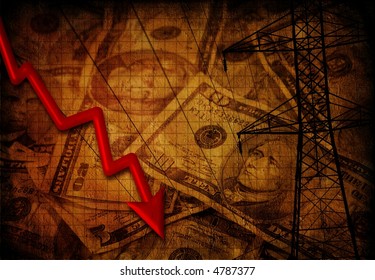 Power and energy downturn - Shutterstock ID 4787377