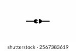 Power Plug in symbol, Electrical connection, two power plugs are connected to each other,