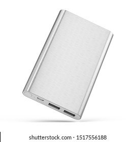 Powerbank Isolated On White Background - 3d Rendering