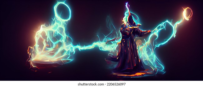 A Powerful Mage Is Casting A Spell