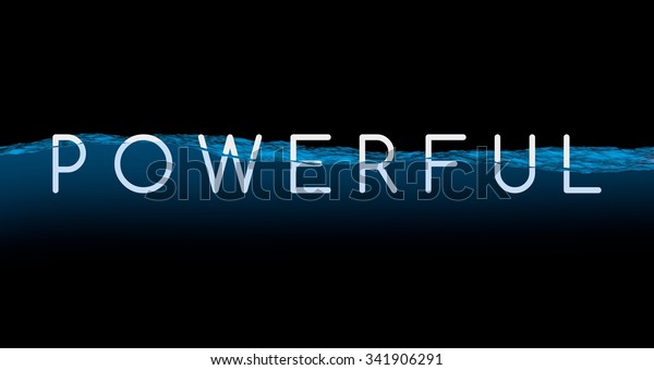 powerful-word-stock-illustration-341906291