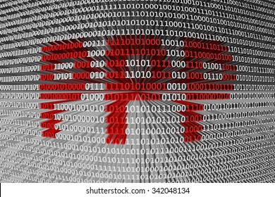 PPP In The Form Of Binary Code, 3D Illustration