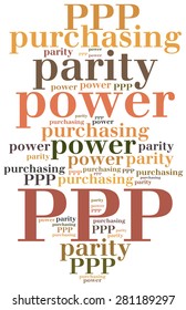 PPP. Purchasing Power Parity. Business Abbreviation.