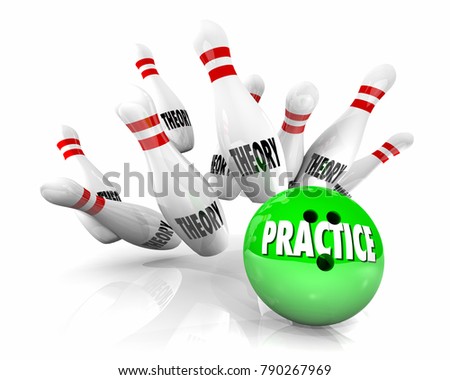Practice Vs Theory Real World Different Results 3d Illustration