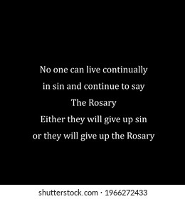 Pray the Rosary, Biblical Phrase, Motivational quote of life, Typography for print  - Powered by Shutterstock