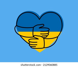  Prayers for all the victims od Ukrainian war with Russia Pray for Ukraine graphic Ukrainian flag, fists in the air, Solidarity with Ukrainians 