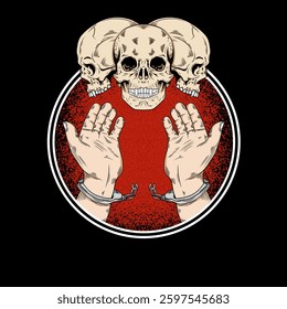 praying to the three skulls