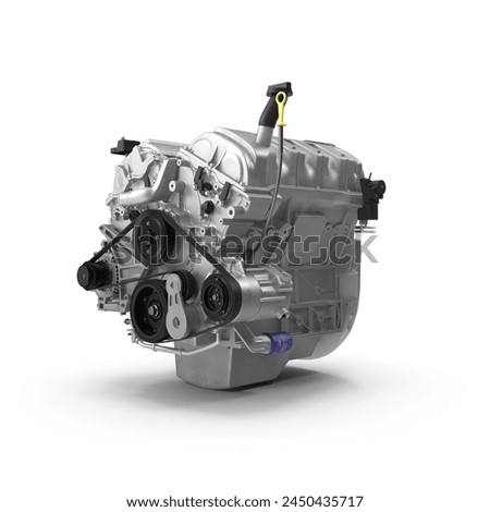 Precision Car Engine 3D Model JPG - Perfect for Auto Repair Tutorials and Engineering Education