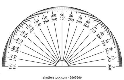 vector illustration protractor stock vector royalty free 109937660 shutterstock