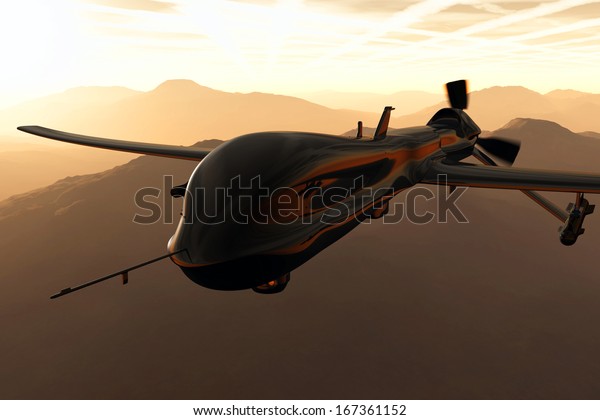 Predator Mq1 Type Drone Stock Illustration 167361152
