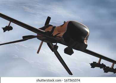 Predator Type RQ1 Drones 3D artwork