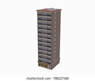 prefabricated housing 3D rendering