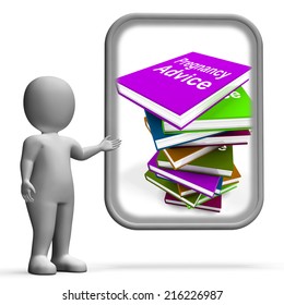 Pregnancy Advice Book Stack Displaying Information Babies