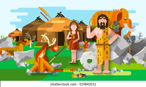 2,372 Cartoon hunting caveman Images, Stock Photos & Vectors | Shutterstock