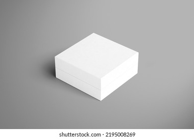 Premium Box Packaging Mockup Isolated On White Background 3D Rendering