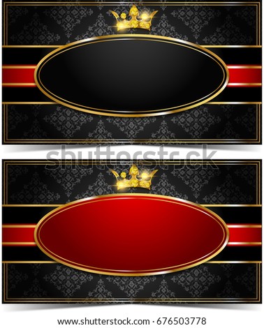 Premium card with gold elements