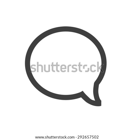 Premium Icon Message Bubble In Flat Style