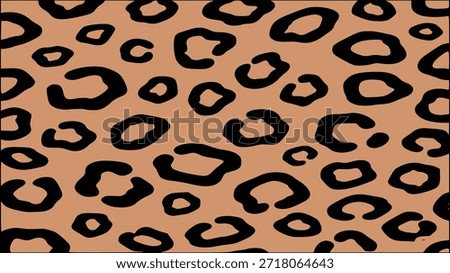 Premium leopard skin pattern with black rosettes on tan background.