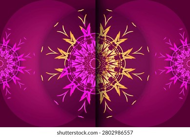 premium luminous mandala pattern background vibrant luminous ornamental design

