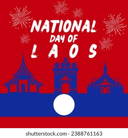 Premium Vector | Happy laos national day december 2rd celebration vector for poster banner advertising - Powered by Shutterstock