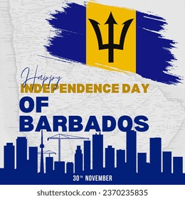 Premium Vector | Vector illustration of happy barbados independence day patriotic banner - Powered by Shutterstock