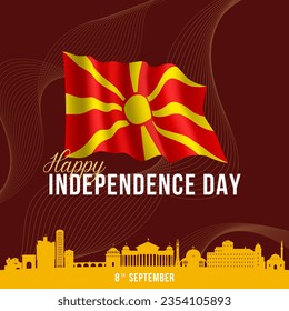 Premium Vector | Vector illustration for macedonia independence day - Powered by Shutterstock