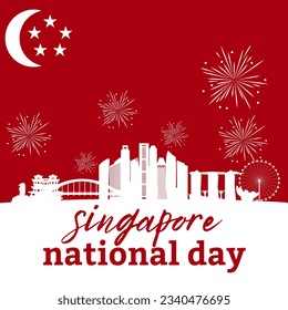 Premium Vector | Singapore national day 9th august background - Powered by Shutterstock