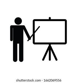 Teacher Icon Teacher Board Teaching Board Stock Vector (Royalty Free ...