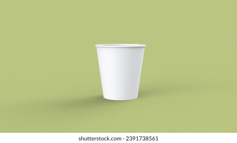 Presenting a high-quality mock-up file for a 6.5oz paper cup or coffee cup, featuring a clean and harmonious background. This mock-up file is designed for logo and branding presentations.