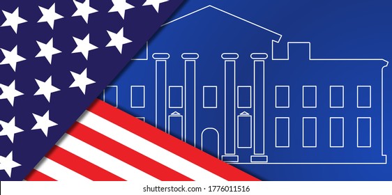 Presidential Election 2020 Background Illustration