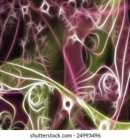 Digital Illustration Neuron Cell Color Background Stock Illustration ...