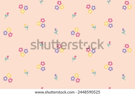 Pretty feminine seamless pattern with tiny flowers.
Floral seamless pattern.Design for fashion , fabric, textile,clothing, pajamas, wrapping paper, 
wallpaper, interior decor, and all prints 
