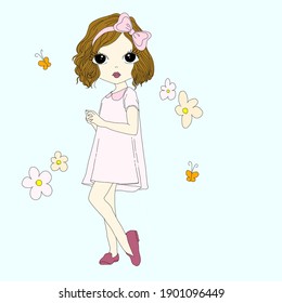 かわいい 少女 のイラスト素材 画像 ベクター画像 Shutterstock