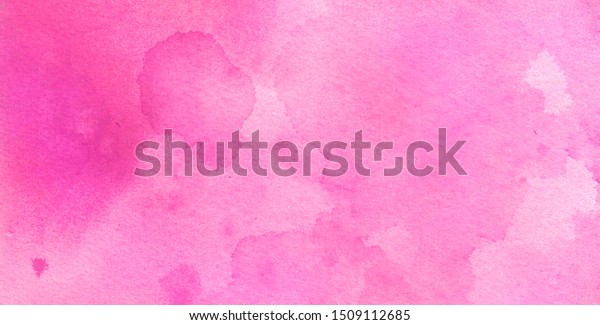 Pretty Pink Watercolor Background Paper Texture Stock Illustration