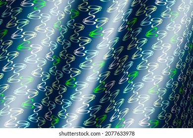 A Pretty Shiny Foil Wrapping Paper Graphic With Ballet Shoes Tile Pattern