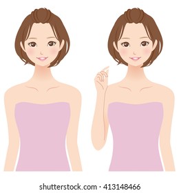 30代 モデル 女性 日本人 のイラスト素材 画像 ベクター画像 Shutterstock