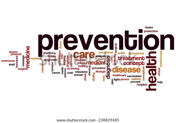 Prevention Word Cloud Concept Disease Medical Stock Illustration 