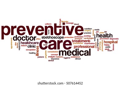 Preventive Care Word Cloud Concept Stock Illustration 507614452 ...